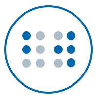 Image of the Braille Works braille icon