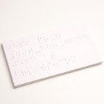 Image showing the back of Sample Braille Business Cards by Braille Works