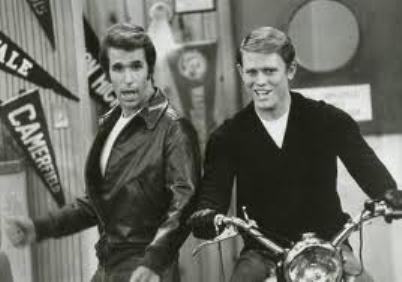 Fonzie and Richie Cunningham from Happy Days