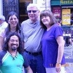 Image showing Lou and Joyce Fioritto with a street jewelry maker in Buenos Aires, Argentina