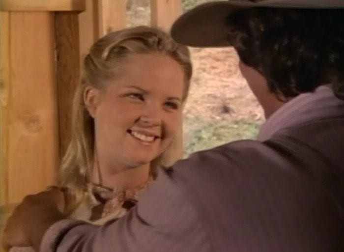 Mary Ingalls during a scene of Little House on the Prairie