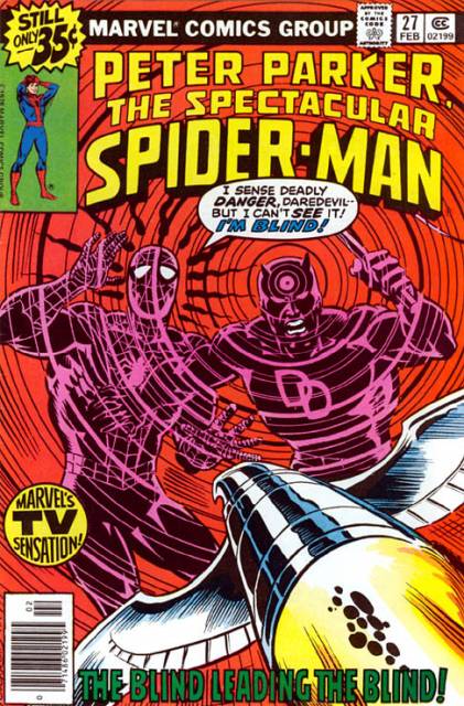 Cover of the Spectacular Spider Man #27 comic book