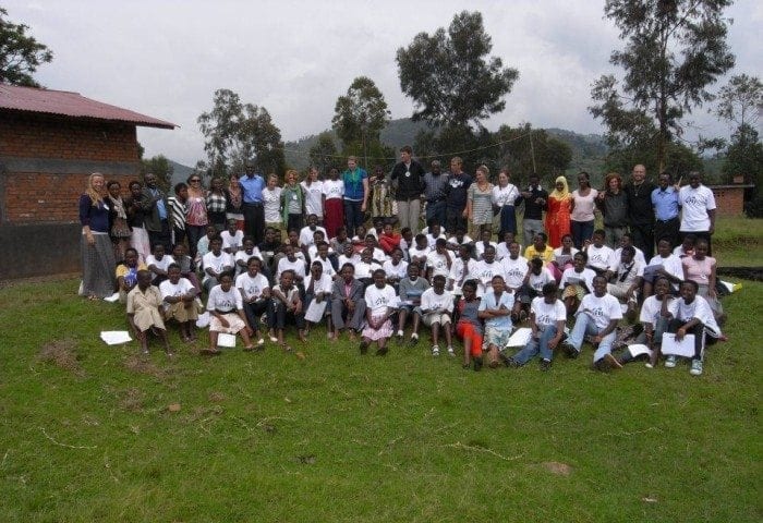 Image showing a group photo of Camp "Girls Leading Our World" attendees.