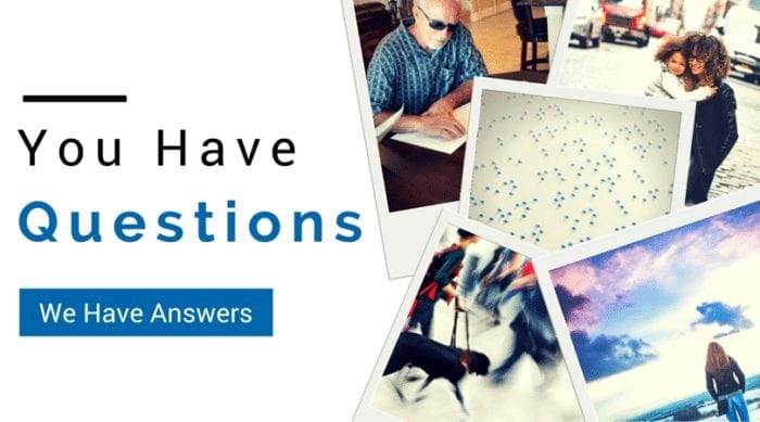 FAQ image displaying the words "You have questions, we have answers"