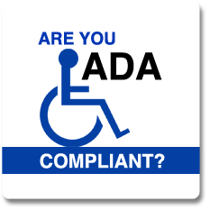 icon says "Are you ADA compliant?"