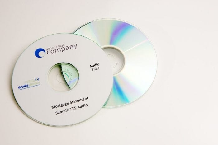 company/government audio files on a CD-ROM