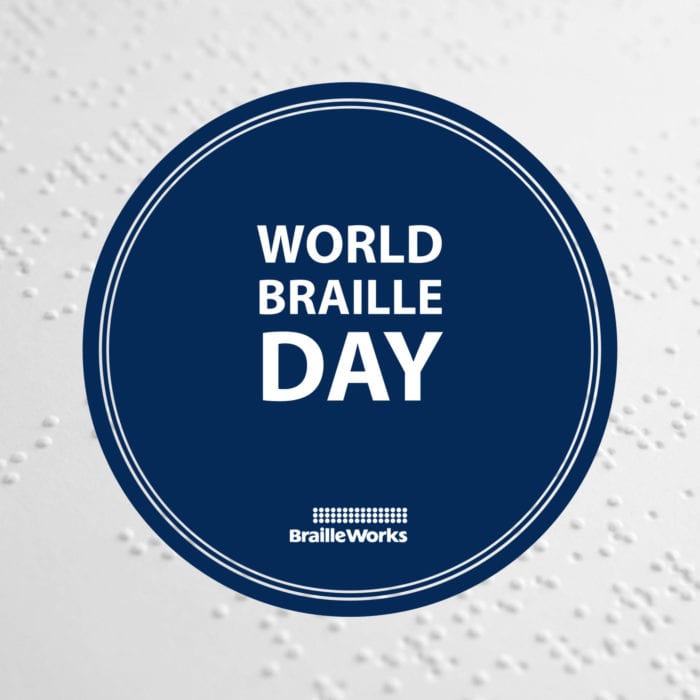 World Braille Day and Braille Works logo