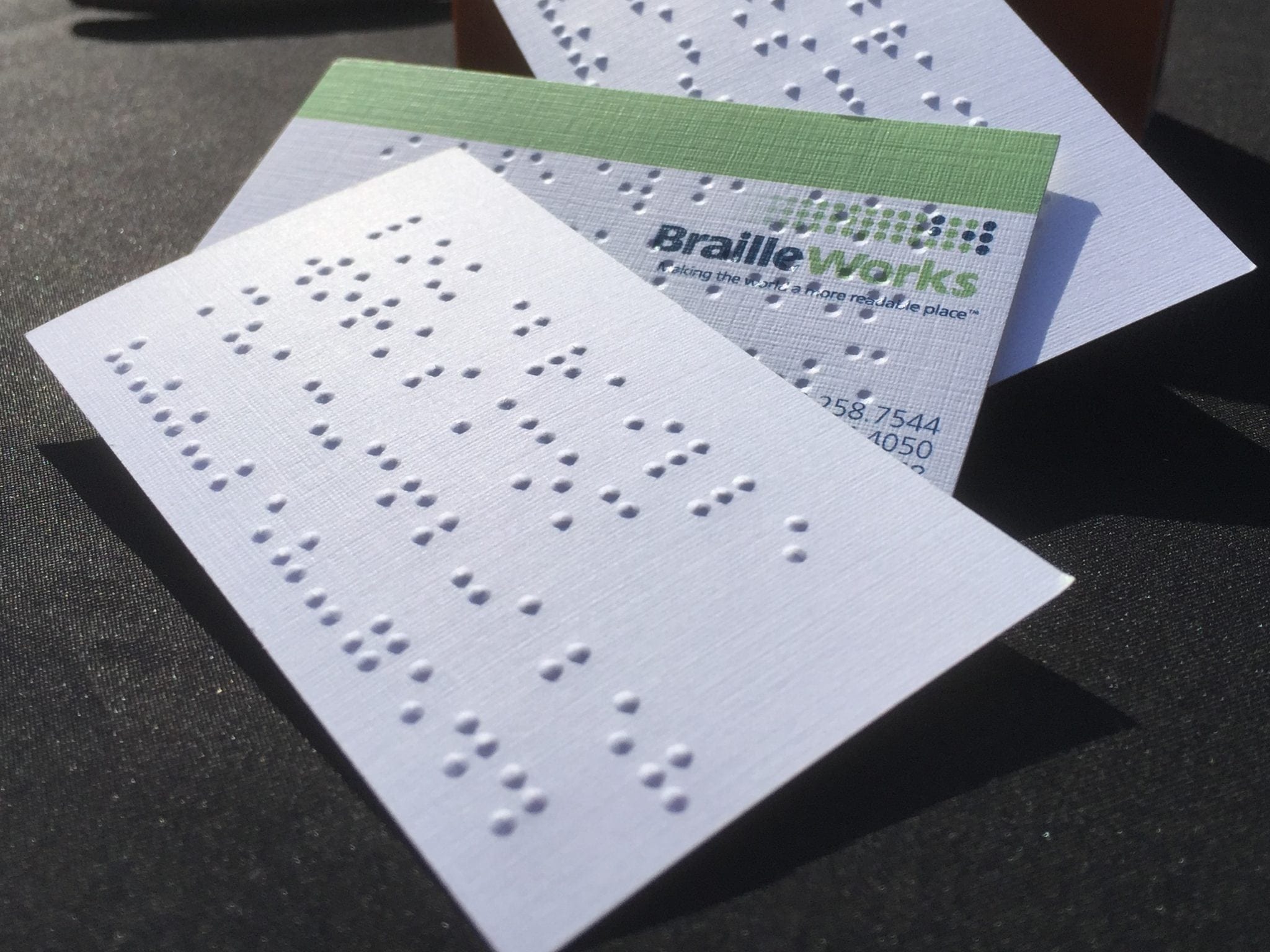 The 411 on Braille Business Cards