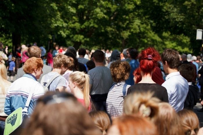 a crowd of people to reference the growing need for accessible documents