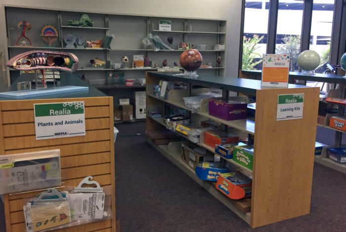 Tactile area of the library