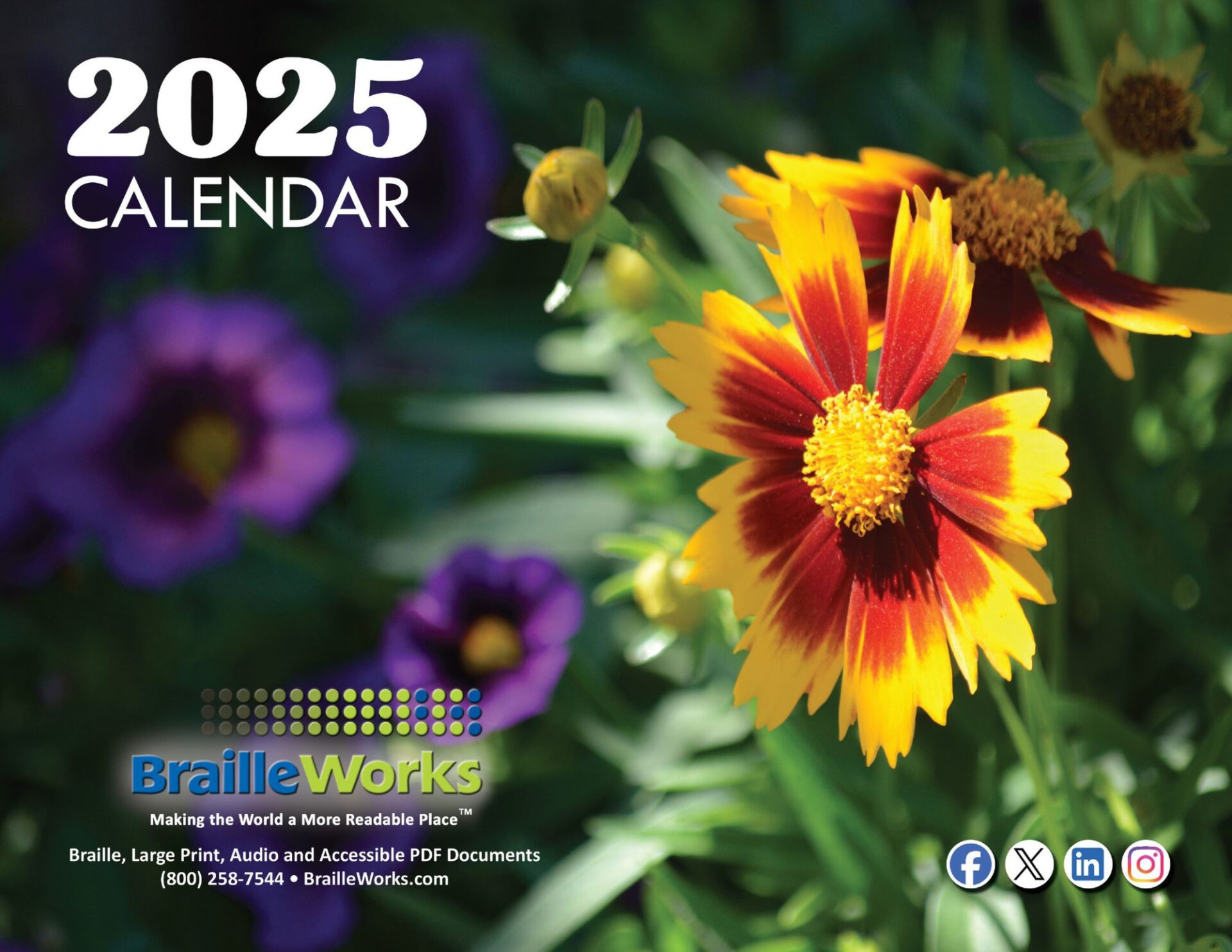 Braille Calendars Attractive and Accessible Braille Works