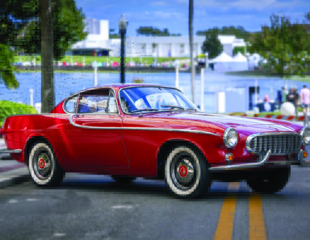 Red 1968 Volvo 1800s