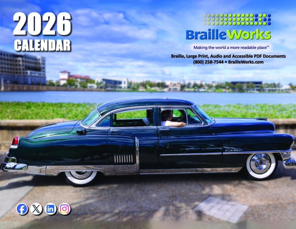 2026 cover featuring a 1950s Cadillac Fleetwood Sedan